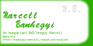 marcell banhegyi business card